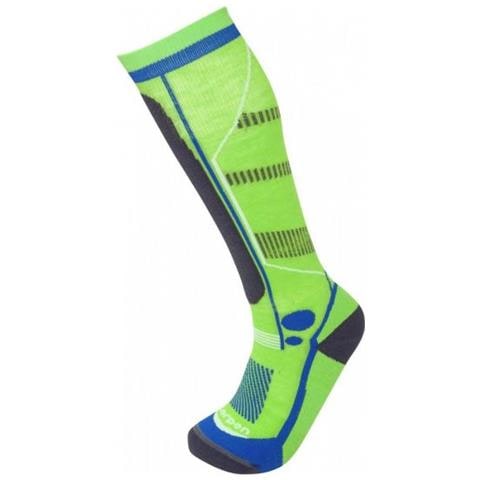 T3 Kid Ski Light Green Lime Calzini Unisex Taglia S - Foto 1