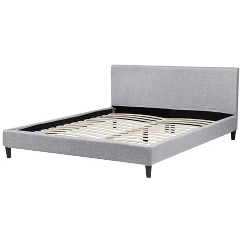 Letto Sfoderabile In Tessuto Grigio Chiaro 180 X 200 Cm Fitou - Foto 20