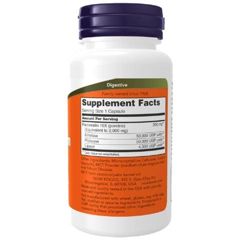 Pancreatin 10x, 200 Mg - 250 Capsule - Pancreatina (digestivo)  - Foto 2