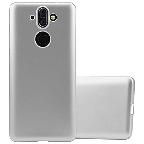 Cadorabo Custodia Compatibile Con Nokia 8 Sirocco In Argento Metallico - Coperchio Protettivo In Silicone Tpu Flessibile - Foto 1