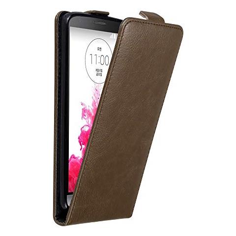 Custodia Compatibile Con Lg G3 In Bruno Caffè - Coperchio Protettivo In Design Flip Con Chiusura Magnetica - Foto 1