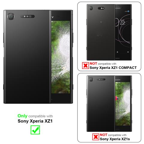 Cadorabo Custodia Compatibile Con Sony Xperia Xz1 In Rosso Mela - Coperchio Protettiva Con Chiusura Magnetica, Funzione Stand E Tasca Per Le Carte - Foto 10