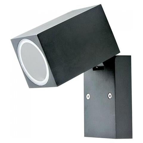 V-ta Vt-7611 Portalampada Wall Light Alluminio Satinato Nero 1xgu10 Ruotabile Ip44 - Sku 7553 - Foto 1
