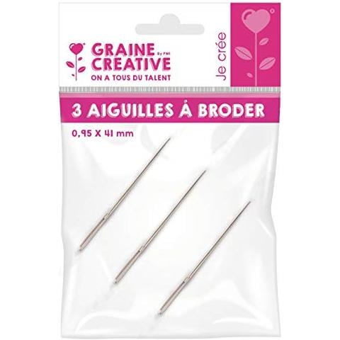3 Aghi Da Ricamo 4,1 Cm X 0,95 Mm - Foto 1