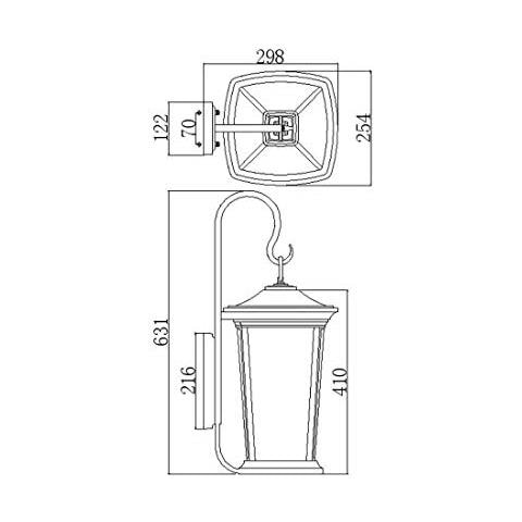 Slv Ip44 - Lampada Da Parete Per Esterni, 3x60w / e14 Bromley Hk / bromley2 / l - Foto 2
