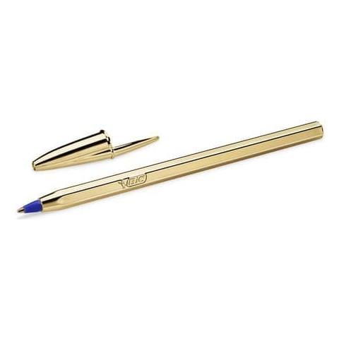 Penna A Sfera Cristal Shine Gold M 1 Mm Blu 9213401 (conf. 20)  - Foto 1