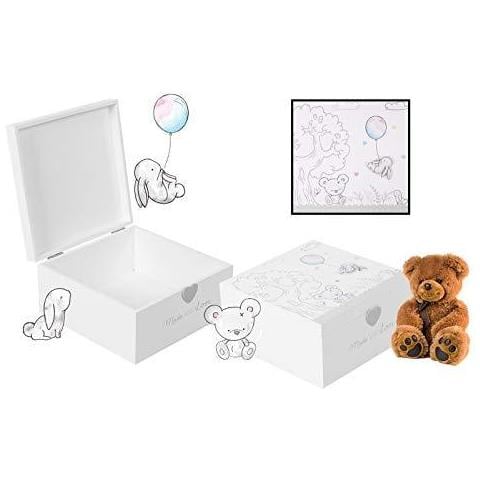Abbracci E Baci - Di Legno Memorie Keepsake Box - Foto 2