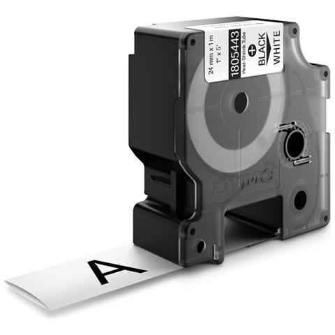 Nastri termorestringenti RHINO nero su bianco - Foto 1