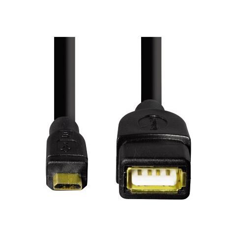 USB 2.0 Adapter Cable 0.15m USB A Micro-USB B Nero cavo USB - Foto 1