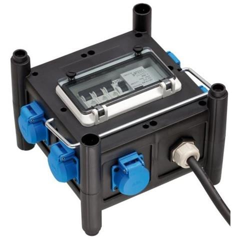 1153690600 prolunghe e multiple 2 m 7 presa (e) AC Esterno Nero, Blu - Foto 2