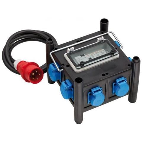 1153690600 prolunghe e multiple 2 m 7 presa (e) AC Esterno Nero, Blu - Foto 1