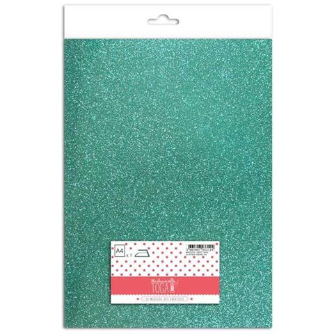 Ferro Su Glitter Flex - Verde Giada - 30 X 21 Cm - Foto 1