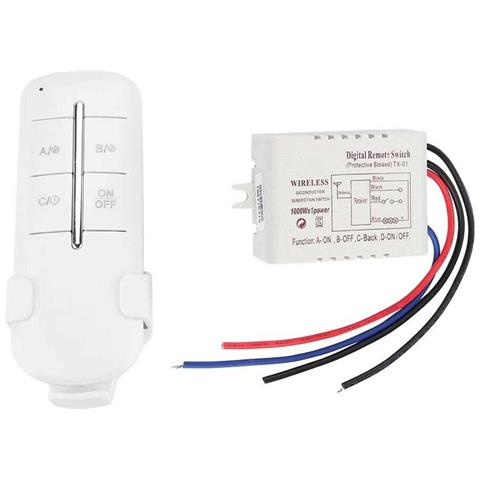 Centralina Telecomando Wirelless Controllo Luce Distanza 30 Mt 1 Ch X 1000 W Max - Foto 2