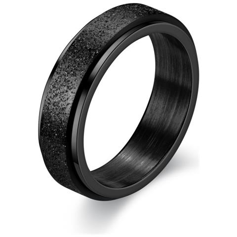 Anello Antistress In Acciaio Inossidabile Dal Design Liscio Black - Foto 1