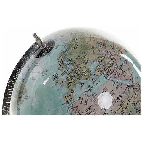 Mappamondo Azzurro Carta Plastica Ferro (33 X 30 X 41 Cm) - Foto 2