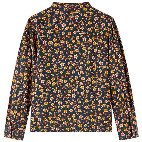 Camicia Da Bambina Con Colletto Fascia Blu Marino 116 - Foto 2