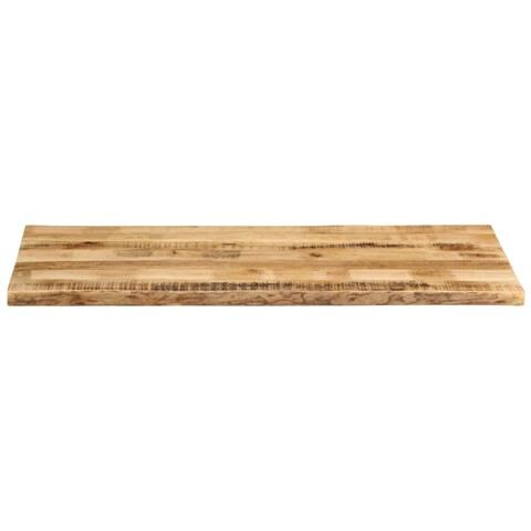 Piano Tavolo Bordi Vivi 140x60x2,5 Cm Legno Di Mango Grezzo - Foto 3