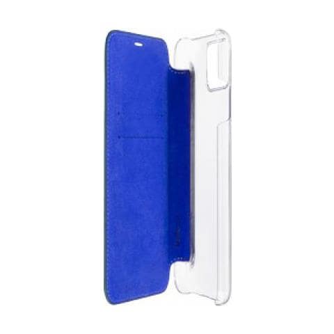 Custodia Per Iphone 11 Pro Max Pelle Retro Trasparente E Portacarte, Verde Scuro - Foto 2