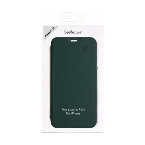 Custodia Per Iphone 11 Pro Max Pelle Retro Trasparente E Portacarte, Verde Scuro - Foto 4