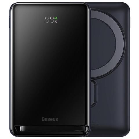 Power Bank 10000 Mah 20w Magnetic Bracket Con Ricarica Wireless Blue - Foto 1