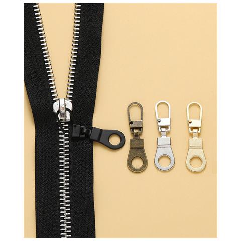 Tirazip Staccabile, Linguetta Per Cerniera Per Piumino, Borsa, Scarpe, Confezione Da 10 Black - Foto 2