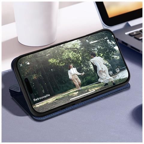 Custodia Per Iphone 16 Pro Max Copertina Portacarte Supporto Video - Foto 2