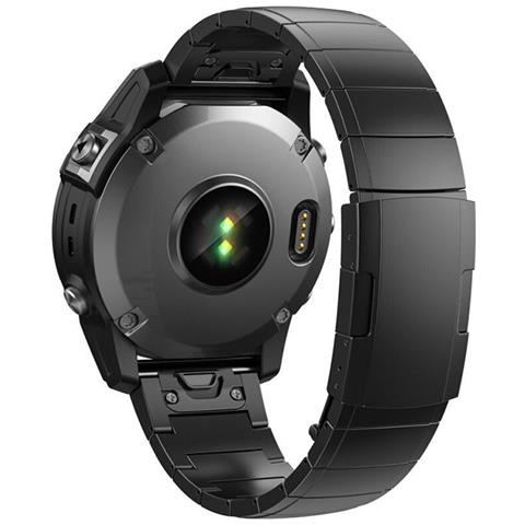 Cinturino Per Orologio In Titanio A Sgancio Rapido Per Garmin Fenix 7x 6x Pro 5x Plus Black 26 Mm - Foto 2