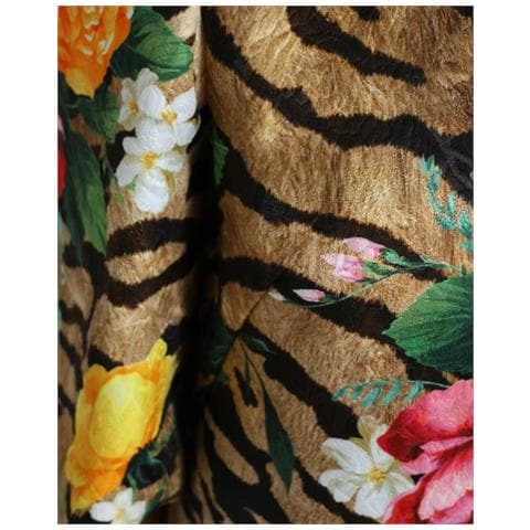 Mini Abito A Trapezio Con Stampa Floreale Tigre Multicolor - It40-s - Foto 5