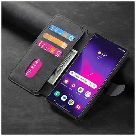 Custodia Magnetica Per Samsung - Nero Samsung Galaxy S22 Ultra - Foto 6
