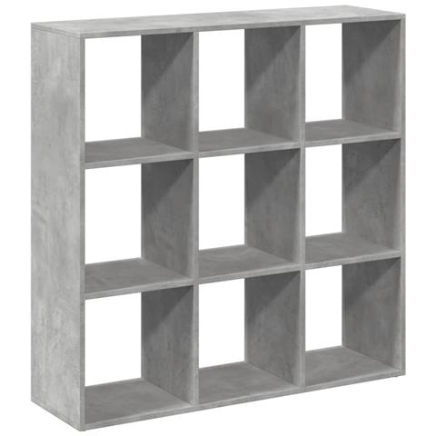Libreria Divisorio Grigio Cemento 102x29x103,5 Cm In Truciolato - Foto 2
