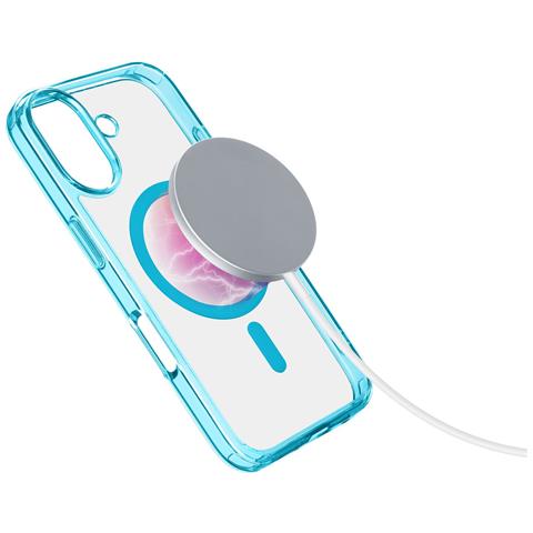 Iconic Mag - iPhone 16 Custodia trasparente con bordi colorati compatibile con ecosistema Magsafe - Foto 2