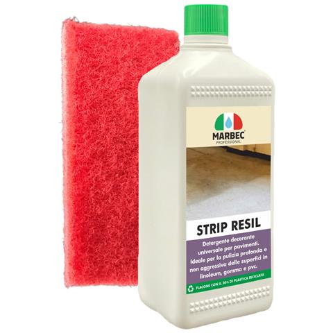Strip Resil 1lt Detergente + Tampone Rosso - Pulizia Linoleum - Foto 1