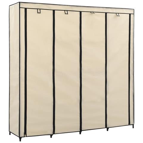 Guardaroba Con 4 Scomparti Crema 175x45x170 Cm - Foto 1
