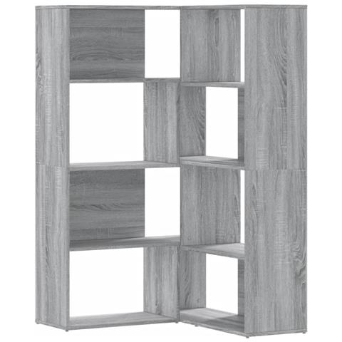 Lusso Casadino - Libreria A 4 Ripiani Grigio Sonoma 85x85x140 Cm In Truciolare - Foto 1