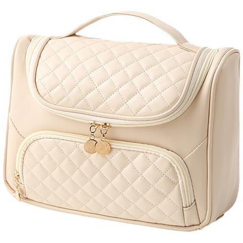 Borsa Da Toilette Di Grande Capacità Per Donna, Borsa Da Viaggio Per Cosmetici White - Foto 1