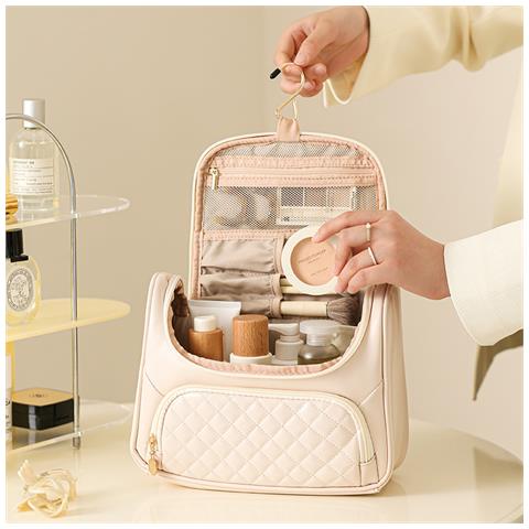 Borsa Da Toilette Di Grande Capacità Per Donna, Borsa Da Viaggio Per Cosmetici White - Foto 2