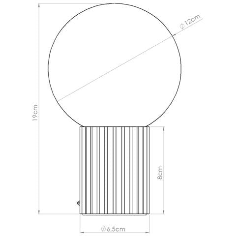 Lampada Da Tavolo Halo Rosso Ocra Sl. 1731 - Moderno Lampada Da Scrivania Ocra Rossa 19x12x12 Cm - Foto 2