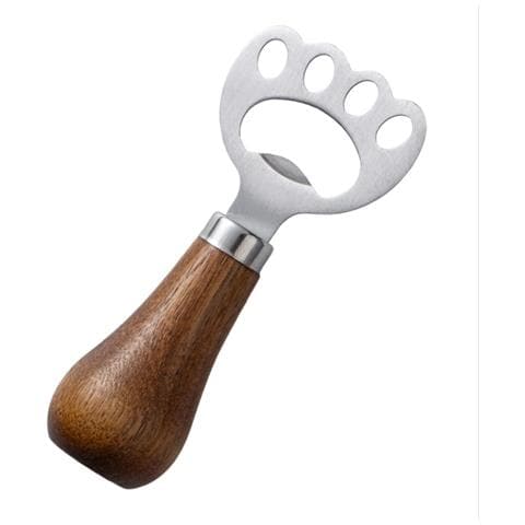 Apribottiglie Verticale In Legno Di Acacia A Forma Di Zampa Di Gatto: Design Creativo E Robusto Silver - Foto 2