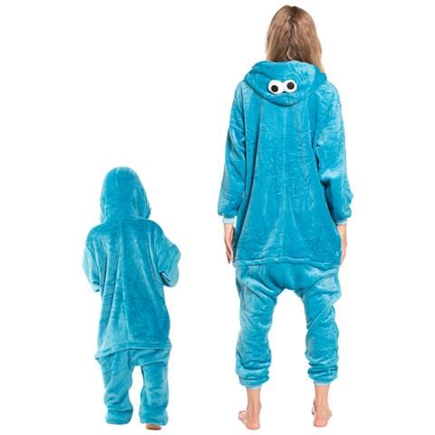 Pigiama Per Bambini Kigurumi Intero Mostro Dei Biscotti 105-115 Cm - Foto 2