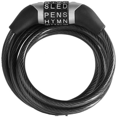 Antifurto Per Bicicletta A Combinazione A Spirale Da 120 Cm, Nero - Foto 2