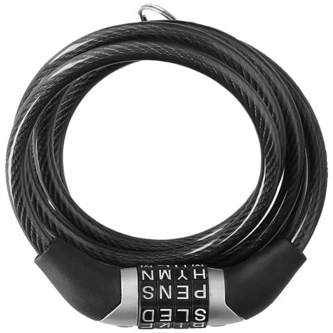 Antifurto Per Bicicletta A Combinazione A Spirale Da 120 Cm, Nero - Foto 1