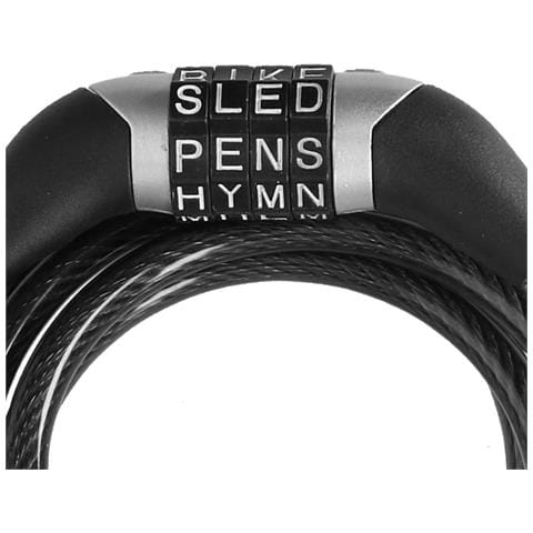 Antifurto Per Bicicletta A Combinazione A Spirale Da 120 Cm, Nero - Foto 5