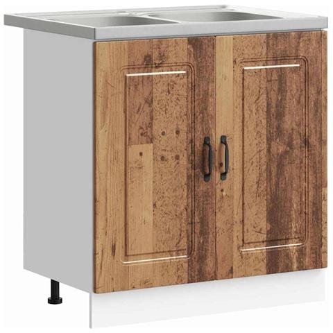 Mobile da cucina Kalmar 2 pcs Marrone 80 x 46 x 81.5 cm - Foto 1