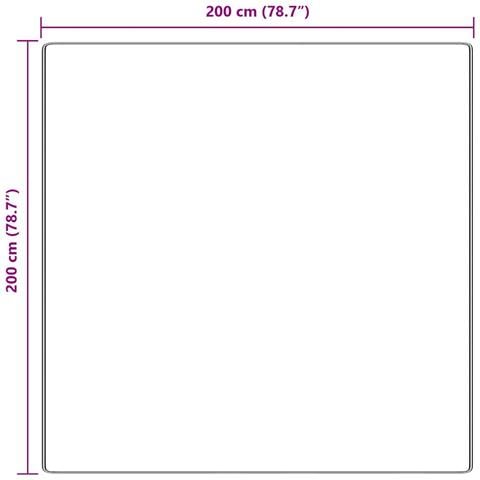Tappeto Marrone 200 x 200 cm Polipropilene - Foto 8
