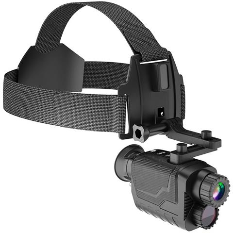 Mini Monocolo Visore Notturno Montato Sulla Testa: Registrazione 4k, rarossi E Diottria Regolabile - Foto 1