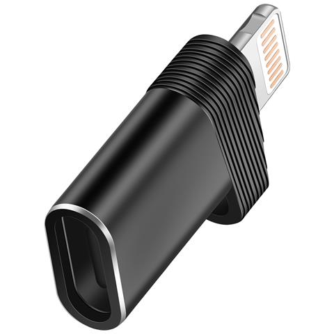 Adattatore Otg Da Usb-c A Lightning Velocità 480mbps, Nero - Foto 5