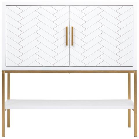 Credenza 2 Ante Legno E Metallo 100x40x100h Cm - Foto 2