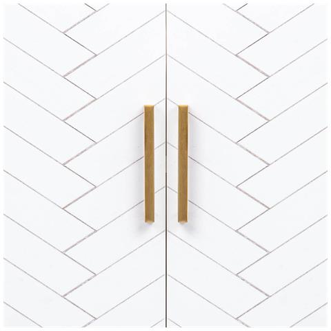 Credenza 2 Ante Legno E Metallo 100x40x100h Cm - Foto 7