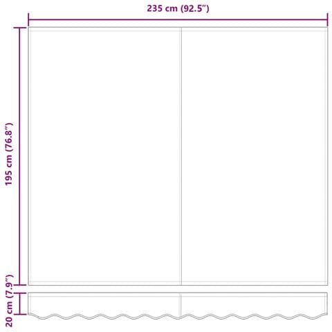 Telo di ricambio per tenda da sole Crema 235 x 195 cm - Foto 9