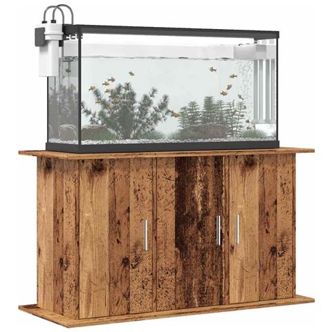 Supporto Acquario 101x41x58cm in Legno Multistrato Legno Antico - Foto 2
